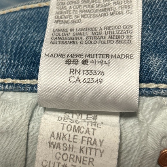 MOTHER Sky Blue Cropped Jeans - Picture 7 of 10